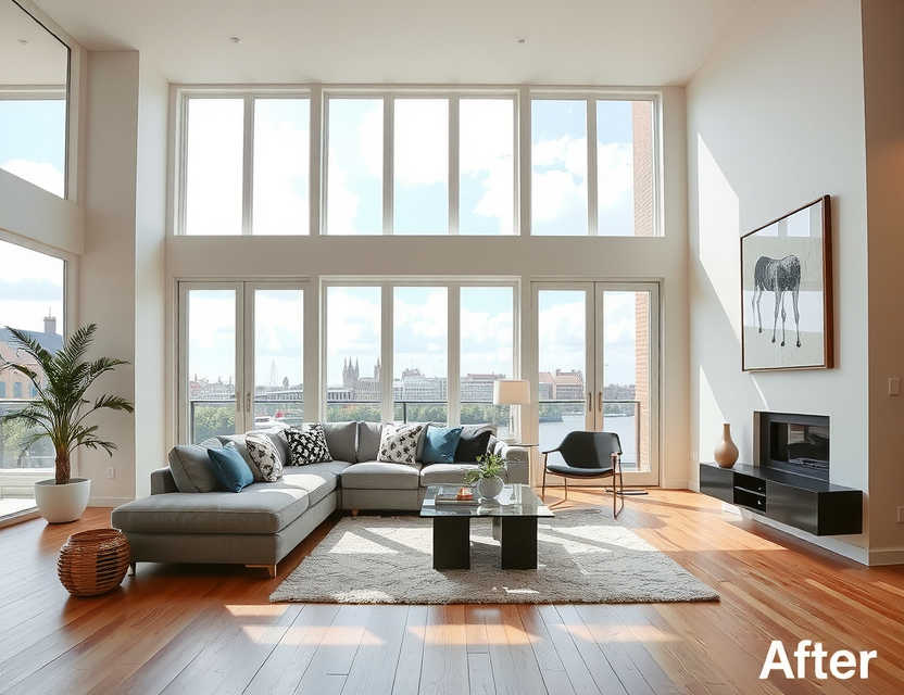 After: Modern Living Space